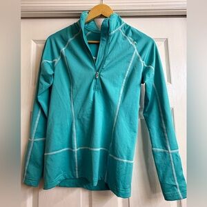 Spyder Aqua Blue Pullover with White Detail